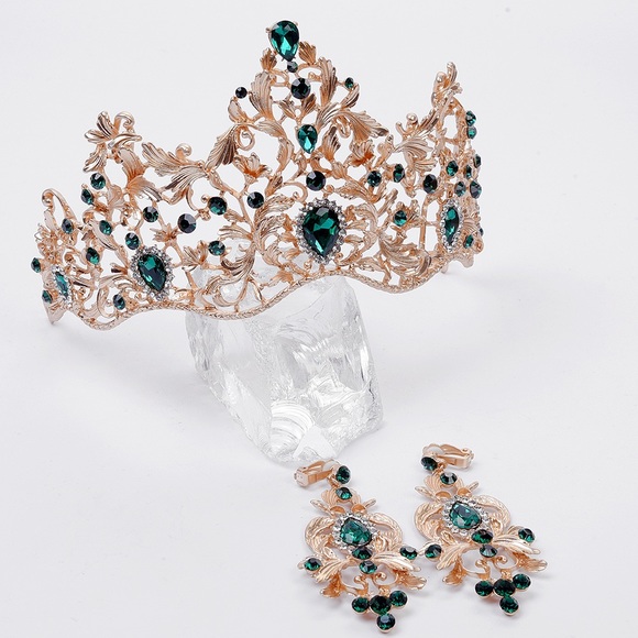 Crystal Wedding Bridal Jewelry Sets Tiara Crowns main image 4